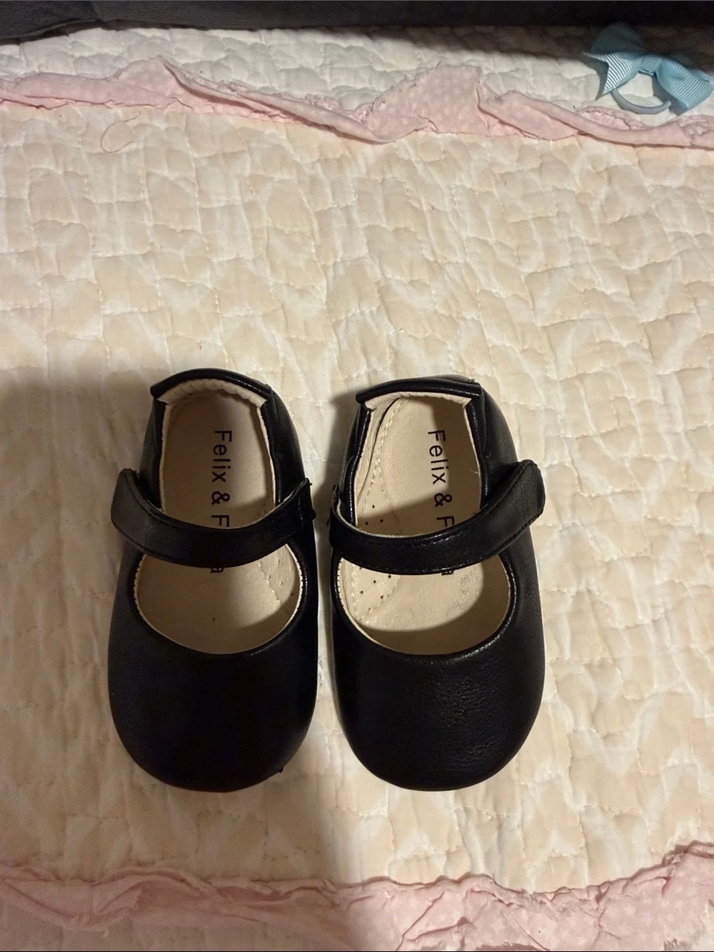 Felix & Flora Kids Black Mary Jane Dress Shoes